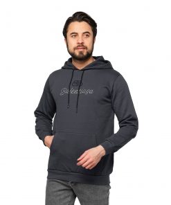 هودی کلاه دار طوسی گلدوزی شده Balenciaga مدل 46658