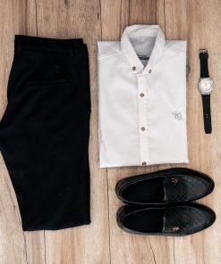 پیراهن مردانه سفید مدل VQ