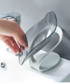 جا صابونی شفاف طرح برگ