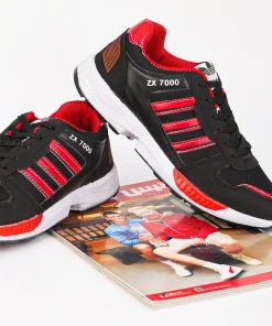 کفش ورزشی مردانه مشکی قرمز مدل ZX7000