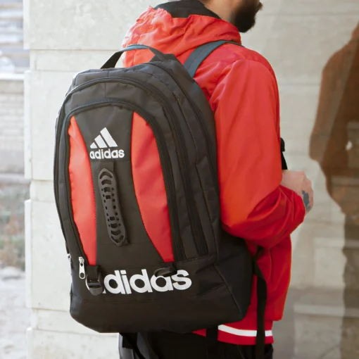 کوله پشتی مشکی قرمز Adidas مدل Ronix