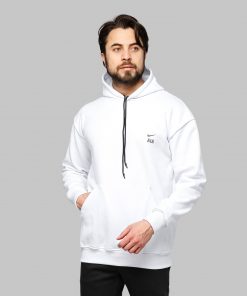هودی مردانه کلاه دار سفید ساده Nike مدل 46679