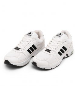 کفش اسپرت Adidas مردانه سفید مشکی بندی مدل 46528
