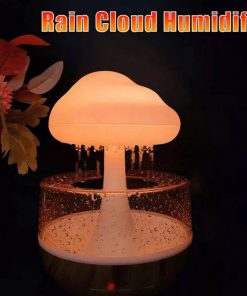 چراغ خواب و شبیه ساز باران مدل ابری طرح چوب RGB