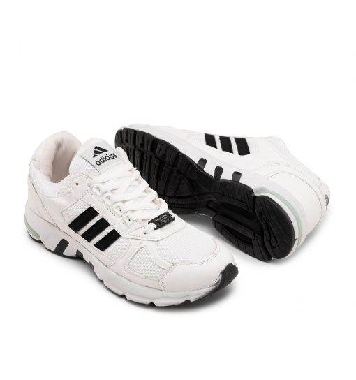کفش اسپرت Adidas مردانه سفید مشکی بندی مدل 46528 - 1