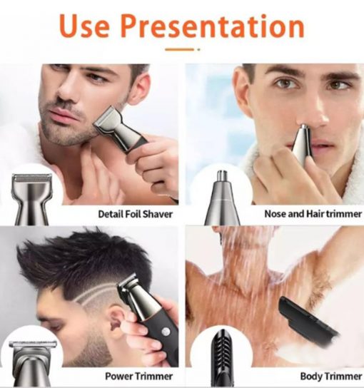 ماشین اصلاح 5 در 1 گرین لاینGreen Lion Multi-Function Hair Clipper Set 600mAh مدل 46504 - 5