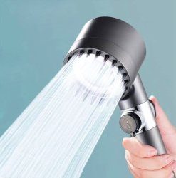 سردوش حمام 4 حالته سیلیکونی افزایش فشار آب