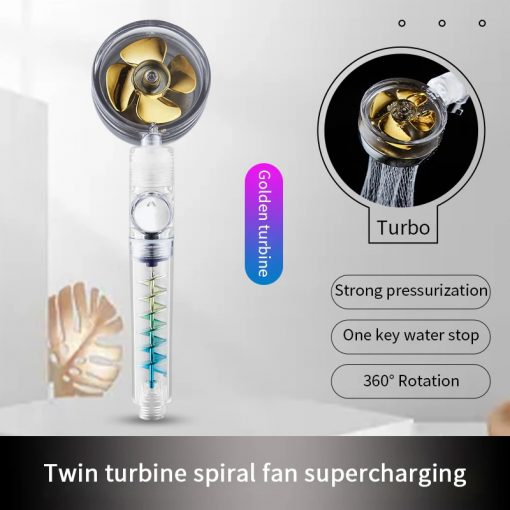 سردوش حمام افزایش فشار آب دو مرحله ای Twin Turbo