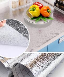 فویل چسبی کابینت طرح نقره ای 3 متری