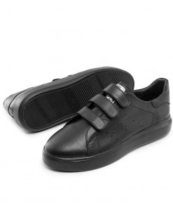 کفش روزمره مردانه Adidas چرم مصنوعی مشکی مدل46477 - 1
