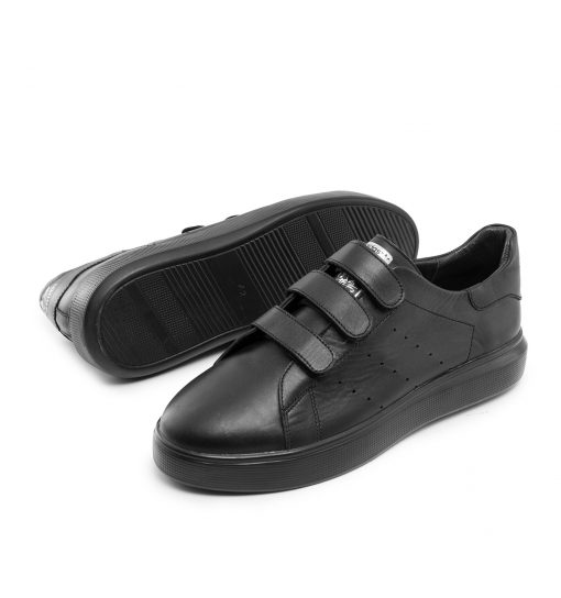 کفش روزمره مردانه Adidas چرم مصنوعی مشکی مدل46477 - 1