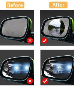 برچسب نانو آب گریز آینه بغل خودرو مدل Anti Fog بسته 2 عددی