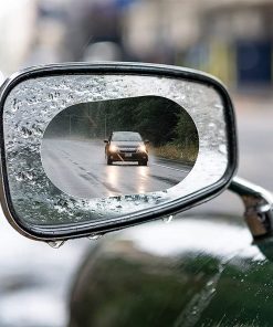 برچسب نانو آب گریز آینه بغل خودرو مدل بیضی بسته 2 عددی