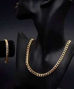 نیم ست Cartier مردانه طلایی مدل Zoris