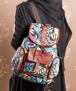 کوله پشتی طرح برگ
