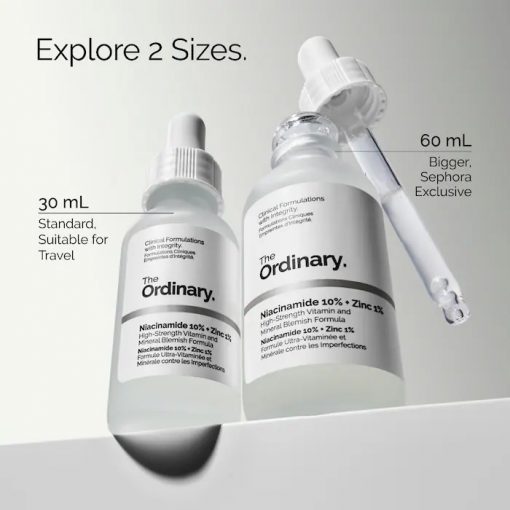 سرم ضد جوش Niacinamide 10% + Zinc 1% اوردینری حجم 60 میلی لیتر