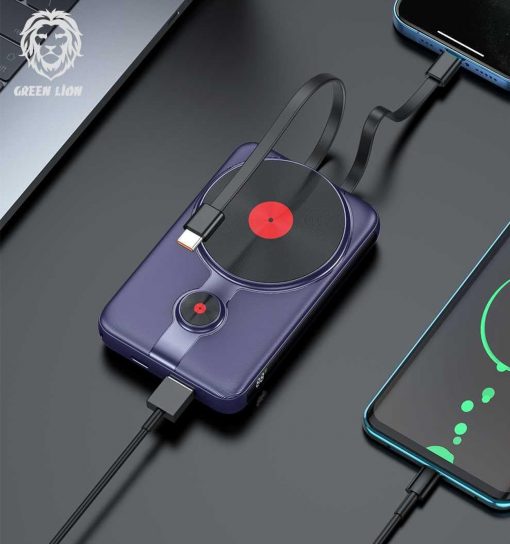پاوربانک گرین‌ لاینGreen Lion MagSafe 2in1 ظرفیت 10000 میلی‌آمپر ساعت مدل 46509 - 5