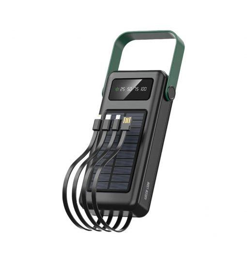 پاوربانک گرین لاینGreen Lion Solar Max ظرفیت 30000 میلی آمپر مدل 46535