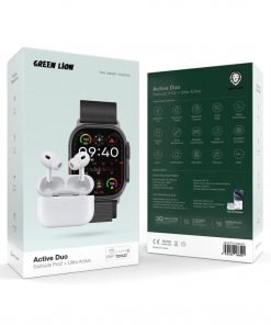 پک ساعت هوشمند و هندزفری بلوتوثی گرین لاین  Green Lion Active Duo مدل 46779 - 4