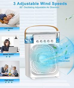 پنکه مه پاش رومیزی Air Cooler Fan  مدل 44952 - 7