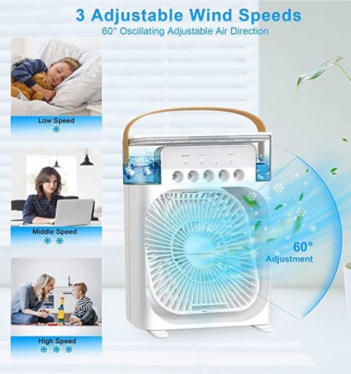 پنکه مه پاش رومیزی Air Cooler Fan  مدل 44952 - 7