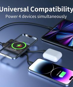 پاوربانک گرین‌ لاینGreen Lion MagSafe 2in1 ظرفیت 10000 میلی‌آمپر ساعت مدل 46509 - 7