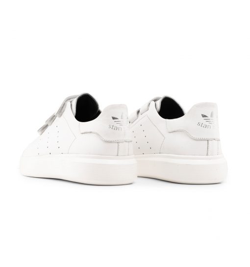 کفش روزمره مردانه Adidas چرم مصنوعی سفید مدل 46476 - 2