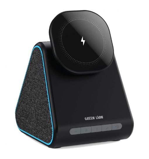شارژر وایرلس گرین لاین مدل Green lion mag trio/speaker/charger/stand مدل 46641