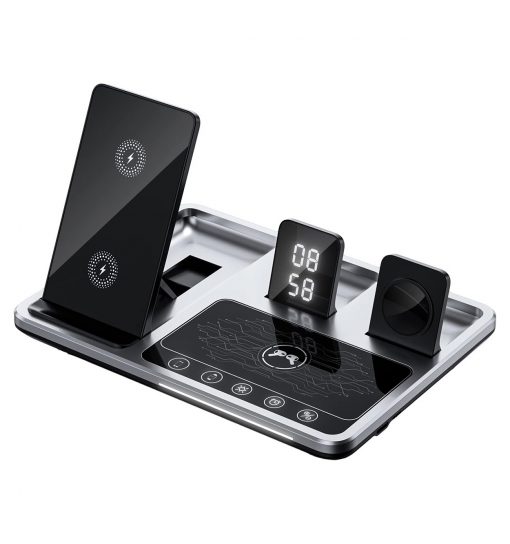 استند و شارژر وایرلس گرین لاین Green Lion 4 in 1 Wireless Charging Station مدل 46521