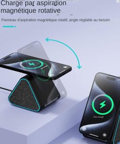 شارژر وایرلس گرین لاین مدل Green lion mag trio/speaker/charger/stand مدل 46641 - 3