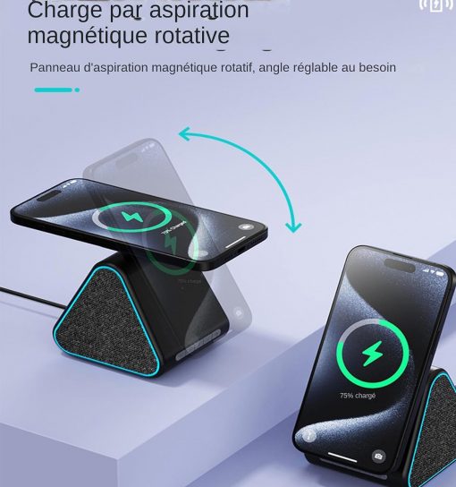 شارژر وایرلس گرین لاین مدل Green lion mag trio/speaker/charger/stand مدل 46641 - 3