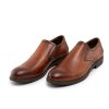 کفش رسمی مردانه چرم طبیعی عسلی مدل 46446