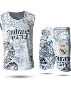 رکابی و شلوارک مردانه Emirates_White مدل 3469
