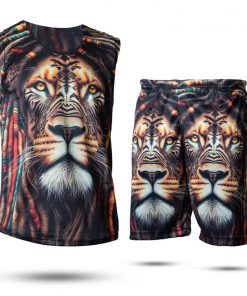 رکابی و شلوارک مردانه Lion_Africa مدل 3470