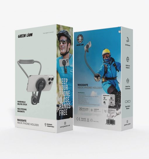 هولدر گردنی مگ سیف سیلیکونی موبایل گرین لاین Green Lion MagSafe Neck Phone Holder GHL-06 مدل 46836 - 3