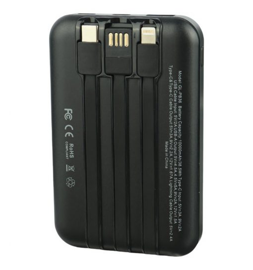 پاوربانک قابل حمل گرین لاین INTEGRATED GL-PB36 ظرفیت 10000 میلی آمپر ساعت مدل 46793 - 2