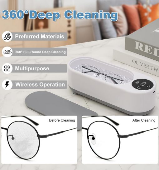 دستگاه شوینده التراسونیک عینک و جواهرات glasses case مدل 46813 - 5