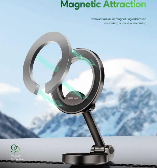 هولدر گوشی موبایل گرین لاین Green Lion Maghold 360 Car Mount مدل 46788 - 4