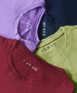 تیشرت ساده سبز مردانه مدل Vala