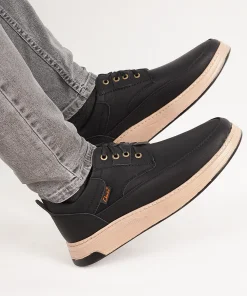 کفش تخت مردانه Clarks مشکی مدل Havosh
