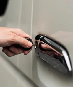 قاب استیل روی دستگیره درب خودرو ( 4 عددی )