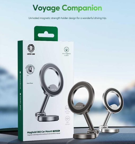 هولدر گوشی موبایل گرین لاین Green Lion Maghold 360 Car Mount مدل 46788 - 7