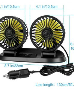پنکه دو قلو فندکی ماشین AirCar مدل 3095