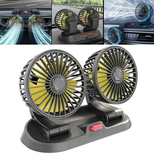 پنکه دو قلو فندکی ماشین AirCar مدل 3095