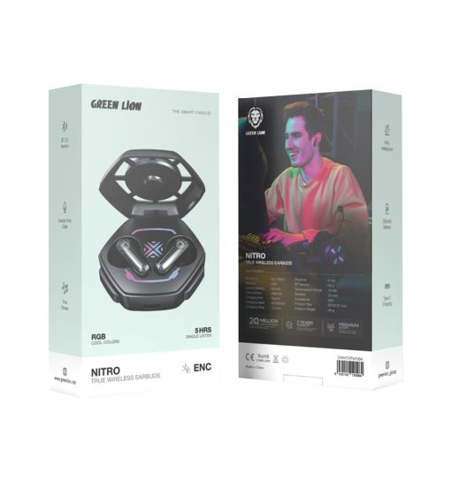 ایرپاد گرین لاین Green Lion Nitro True Wireless Earbuds مدل 47233 - 2