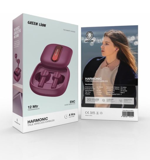 ایرپاد گرین لاین Green Lion Harmonic True Wireless Earbuds مدل 47236 - 5