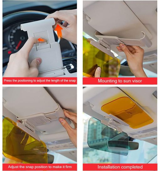 آفتاب گیر و دید در شب خودرو Hd Visor مدل 46734 - 5