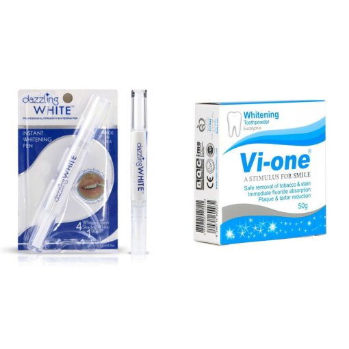 پکیج سفید کننده دندان ( قلم Dazzling White  پودر Vi-ONE)