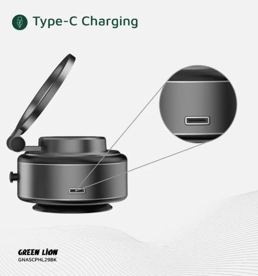 هولدر موبایل وکیوم مکشی مگ سیف گرین لاین Green Lion GX-29 Auto Suction Phone Holder مدل 47826 - 2