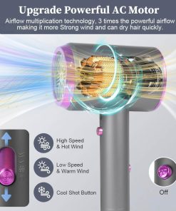 سشوار مسافرتی طرح Dyson Supersonic مدل 48014 - 4